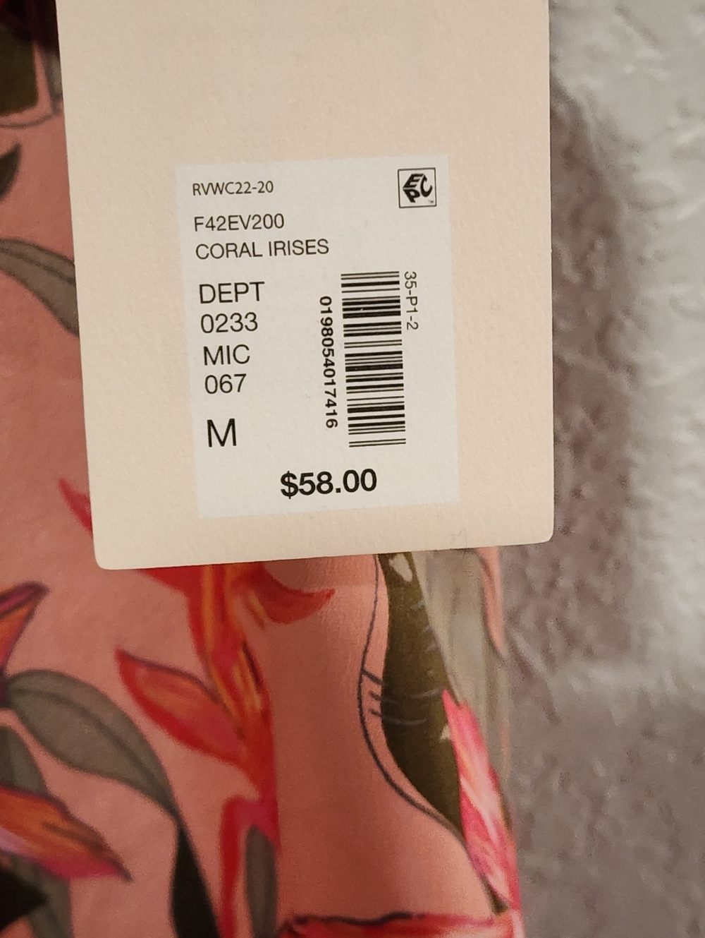 Van Winkle Co Women's Tank Maxi Nightgown Floral Romantic Side Pocket Medium NWT - Picture 6 of 10